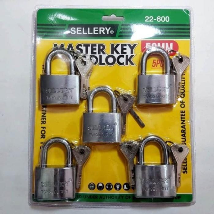 Padlock / Gembok Set Master Key 50 X 5/ Gembok Pagar/ Gembok Rumah