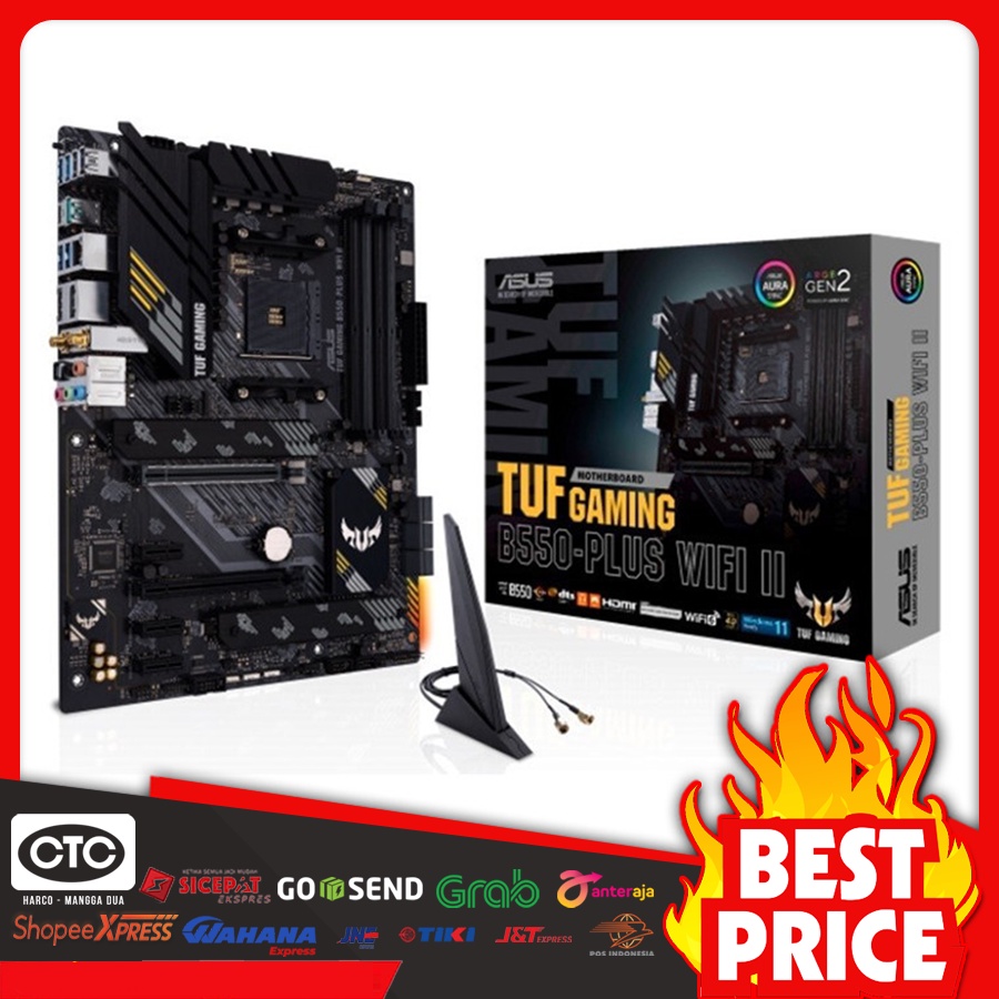 Jual Motherboard Asus TUF Gaming B550-PLUS WIFI II (AM4, AMD B550, DDR4 ...