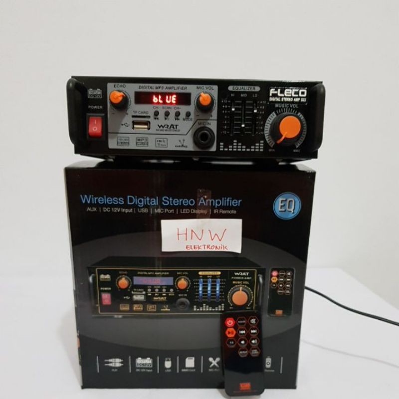 power ampli karaoke amplifier Fleco D22 D 22 USB FLECO Equalizer Echo BT AC DC