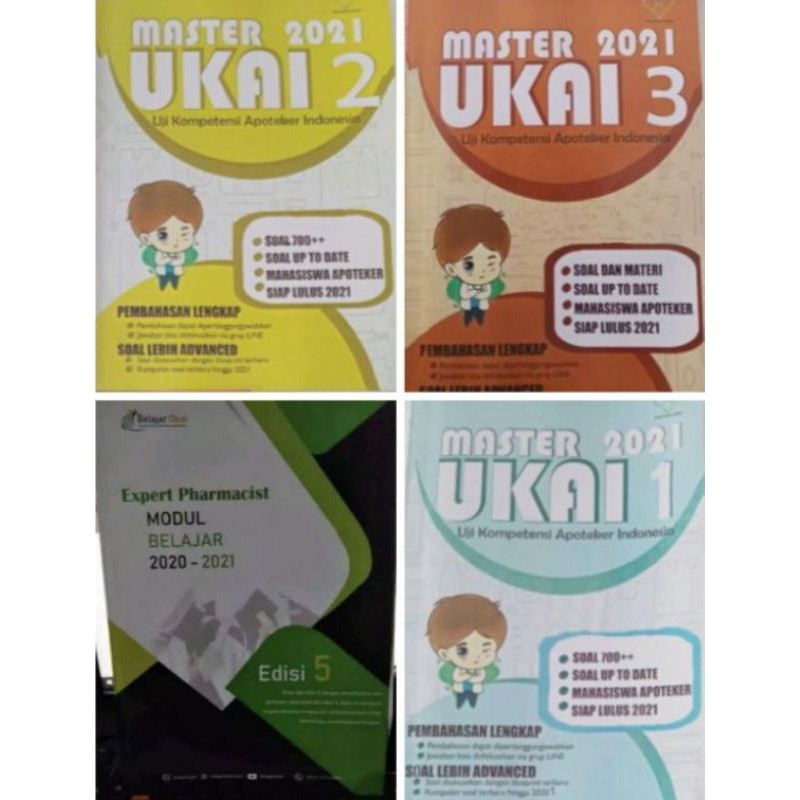 BUKU MASTER UKAI 1 MASTER UKAI 2 MASTER UKAI 3 DAN EXPERT PHARMACIST
