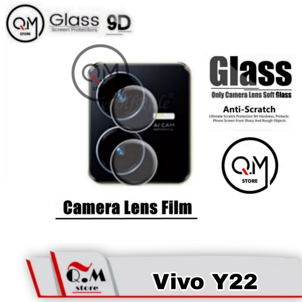 Tempered Glass Camera Vivo Y22 New 2022 Anti Gores Sreen Guard Pelindung Camera