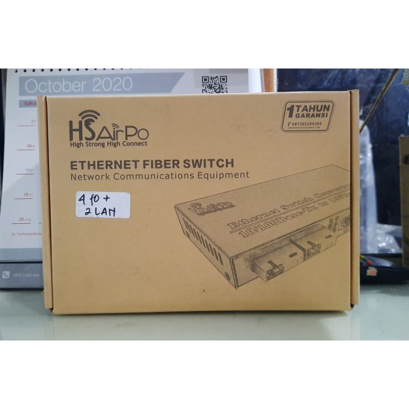 10/100Mbps 4 SC 2 RJ45 ETHERNET FIBER SWITCH HS AIRPO CM4F2E