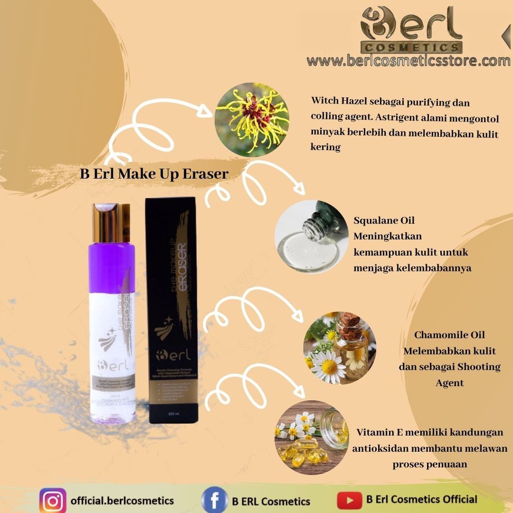 B Erl Make Up Remover Garansi Original