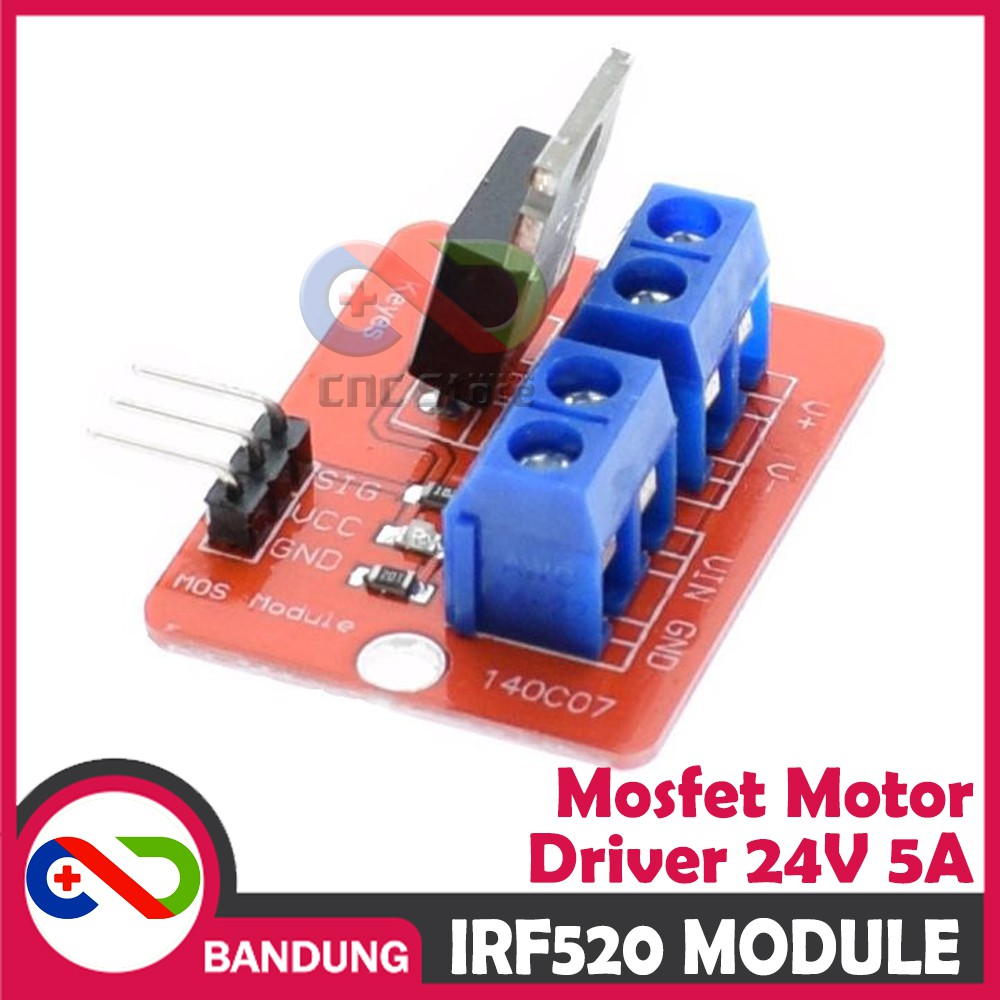 MOSFET IRF520 IRF 520 MOSFET DRIVER 24V 5A MODULE ARDUINO RASPBERRY