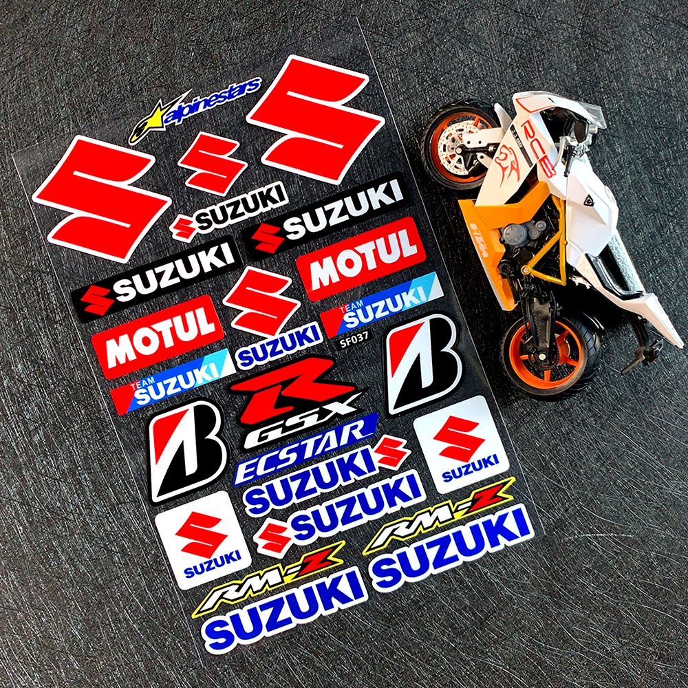 Stiker Reflektif Motif Rel Samping Untuk SUZUKI GSXR GSX R600 750 1000
