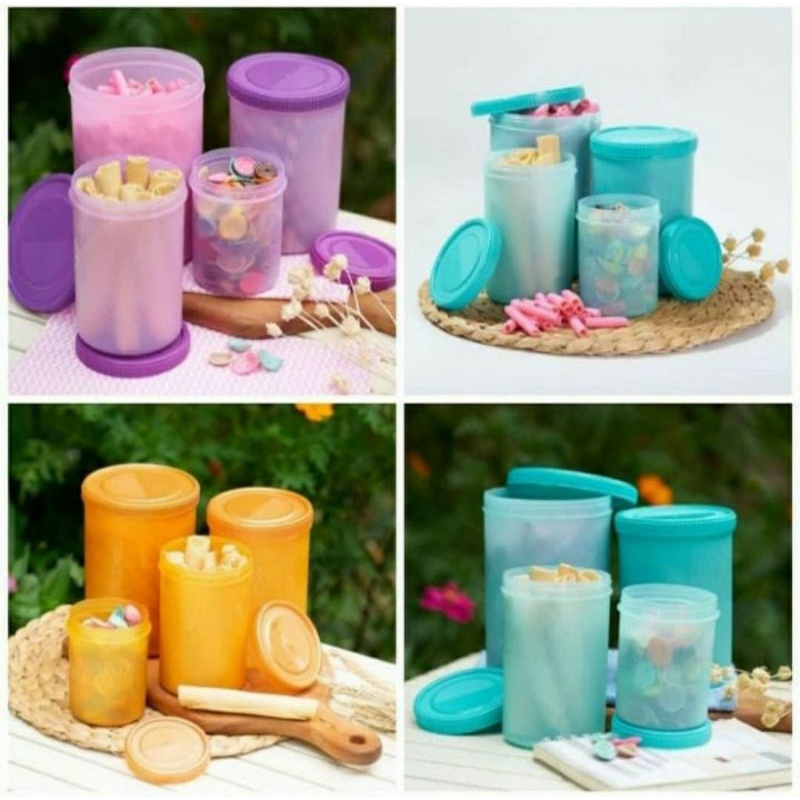 Toples Makanan Rubi 4 set Toples Lebaran Toples Rubi Set