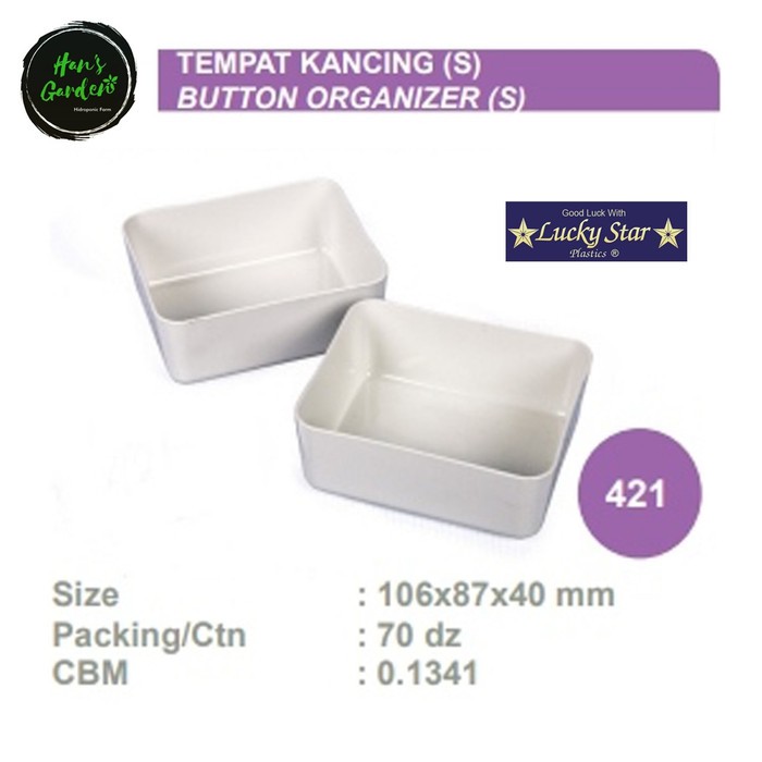 Tempat kancing mangkok tempat komponen kancing baut lucky star S421PLS