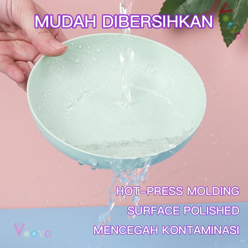 ❤ READY STOCK❤Piring Makan Saji |14.5、 20 、23 dan 25 cm Round Plate Piring Saji | Ramah Lingkungan | Biodegradable-6