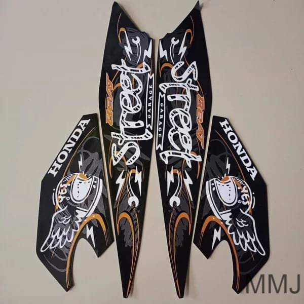 striping honda beat street 2021 hitam