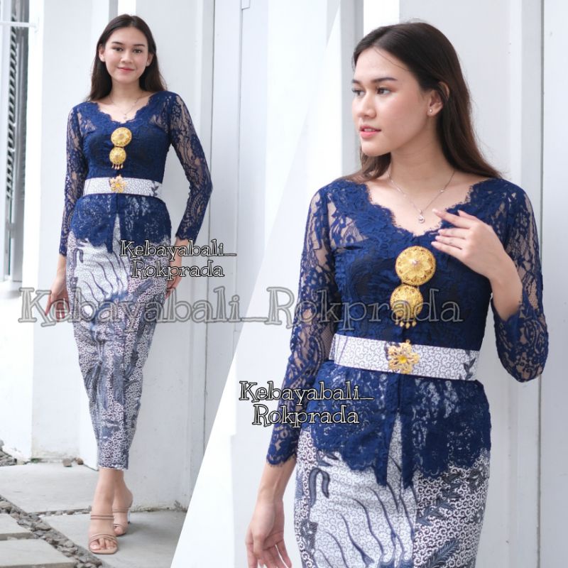 KEBAYA LEHER V KEBAYA BALI KEBAYA NAVY KEBAYA MURAH