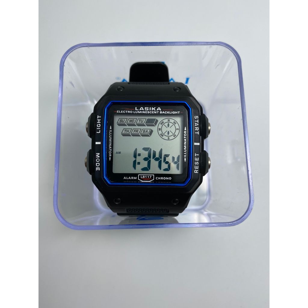 Jam tangan digital lasika Anak Remaja water resistant L8117 seri hitam