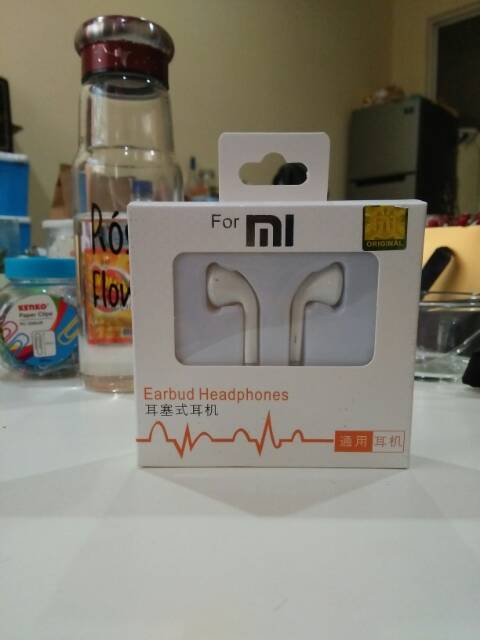 HEADSET XIAOMI HANDSFREE XIAOMI EARPHONE XIAOMI BUAT SEMUA JENIS SMARTPHONE JACK 3,5MM