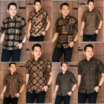 Kemeja, Pakaian Pria, Seragam Batik, Seragam Kantor, Batik Pekalongan
