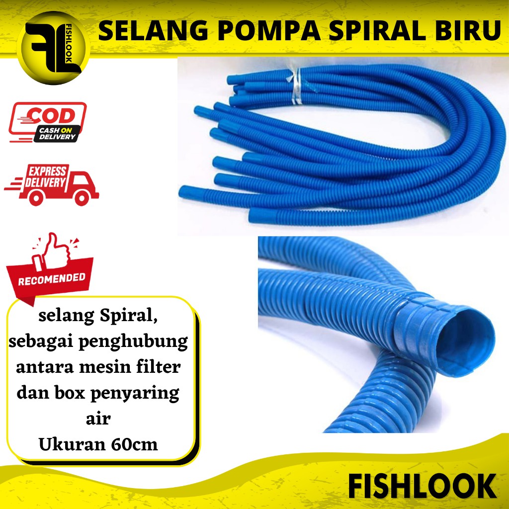 selang pompa aquarium akuarium aquascape spiral filter