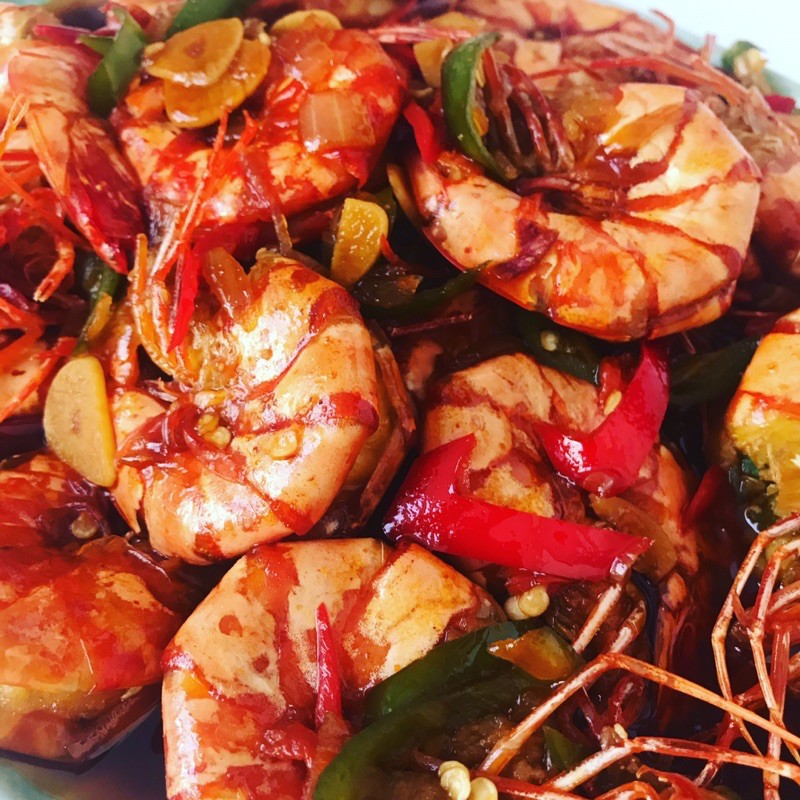 

Masakan Udang iLovbster goreng mentega cabe ijo 1/2 kg