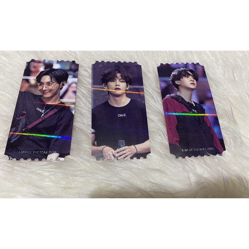 Tiket holo mots one dvd Photocard PC suga jhope V taehyung