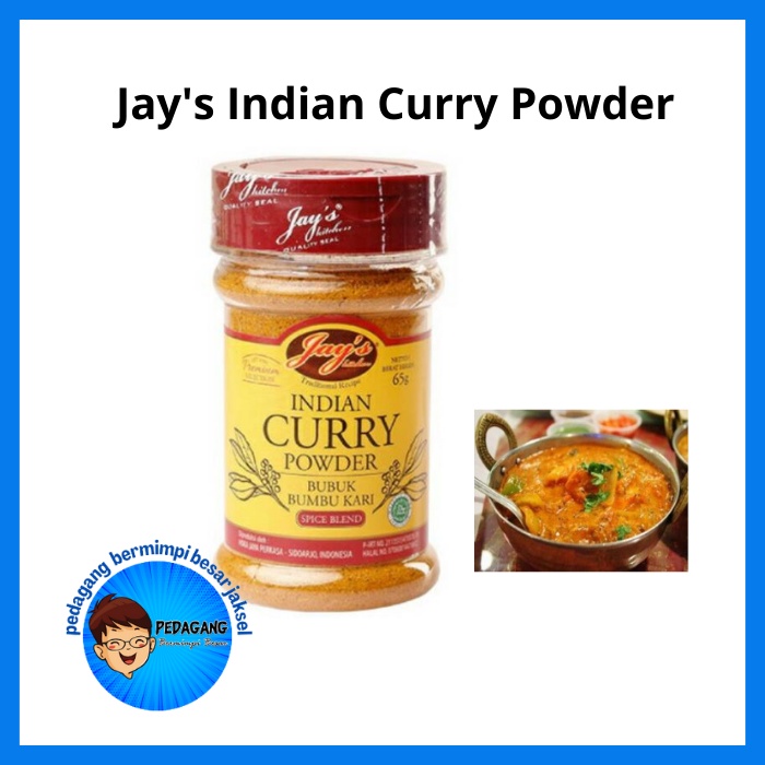 

Jay's Kitchen Indian Curry 65gr | Bubuk Kari India | Curry Powder