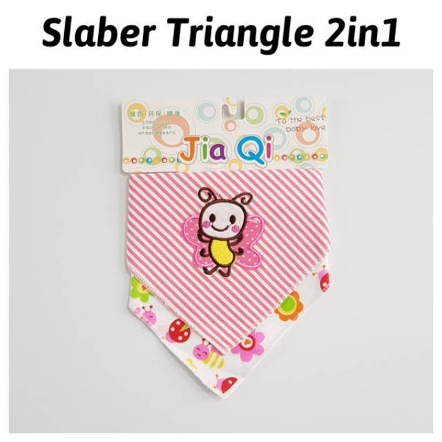 Celemek Bayi Segitiga Baby Slaber Triangle isi 2pcs 2in1