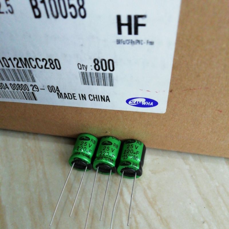 Elco220UF25V 220uf25volt Original Samwha