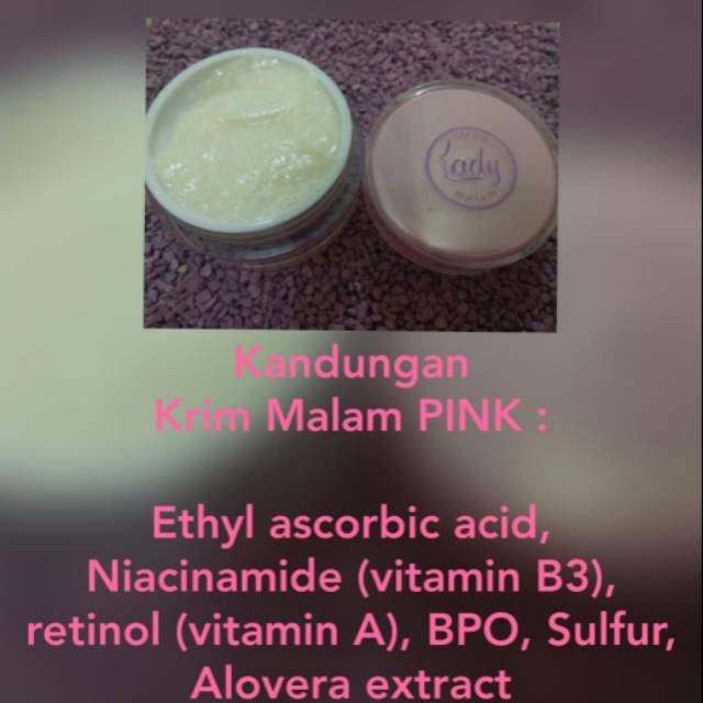 Lady Cream Gold Night/ Malam 20gr  Skincare Whitening Beauty Lady - Cream Malam Lady gold