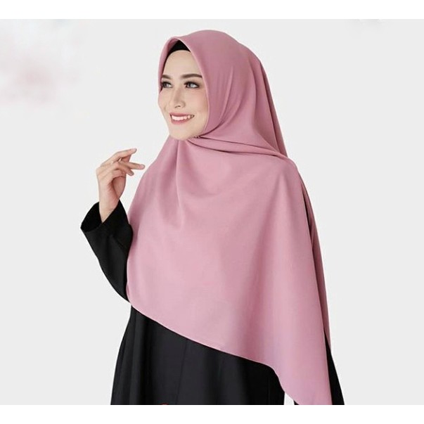 [HUSNA HIJAB] Khimar Segi Empat Polos Wolfis 130CM / Jilbab Segi Empat Polos Wolfis 130CM / Kerudung Segi Empat