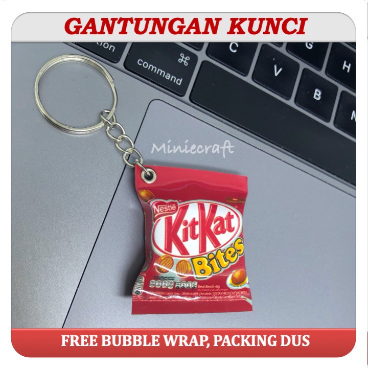 GANCI - GANTUNGAN KUNCI MINIATUR KITKAT BITES