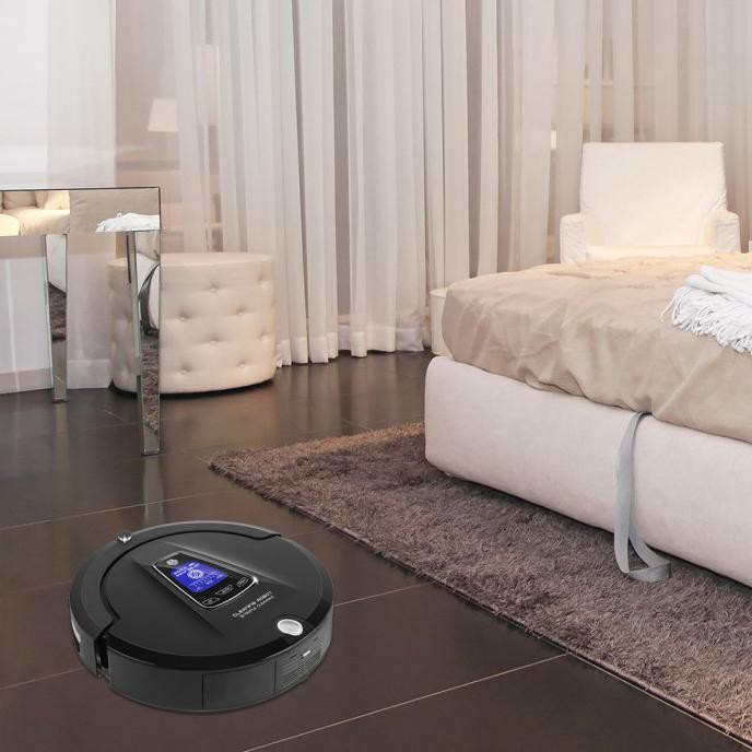 Liectroux A335 Robot Vacuum Cleaner Hitam 2500 Pa 150 m²