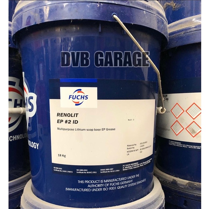 Jual FUCHS RENOLIT EP 2 GREASE KEMASAN PAIL 18KG GEMUK EP2 Shopee