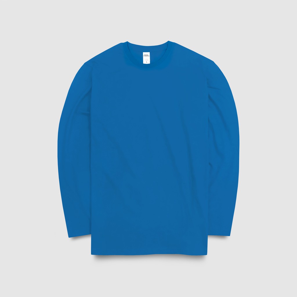 Kaos T-Shirt Lengan Panjang Long Sleeve Buat Pria & Wanita Turquoise Human Greatness Bahan Adem Tida