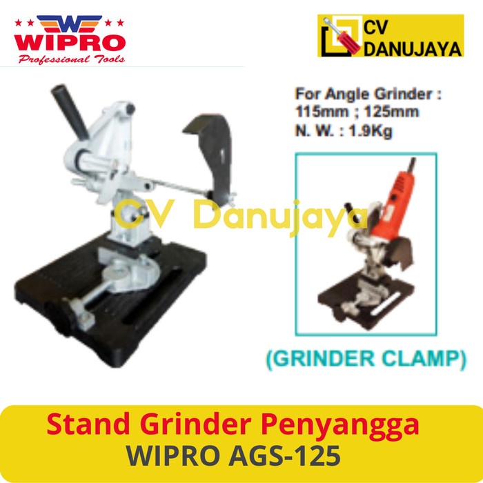Penyangga Gerinda Gurinda Grinder Listrik Tangan Dudukan Stand Grinder WIPRO AGS-125