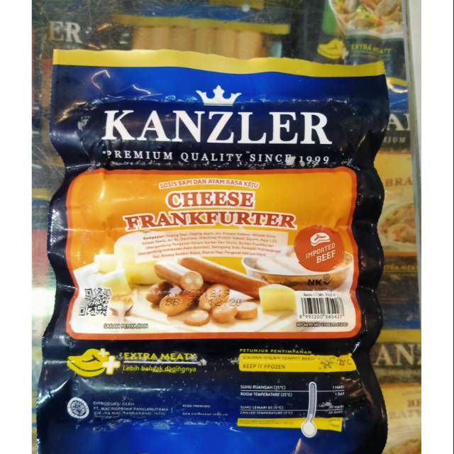 

Kanzler premium cheese frankurter 360gr