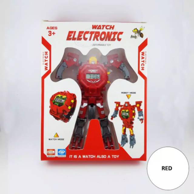 Jam Tangan  Anak Fashion Keren Robot Electronic Watch Character