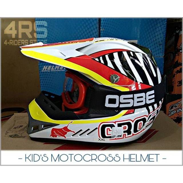 Helm Cross Anak RedBull Trail-Adventure & Bonus Goggle OSBE