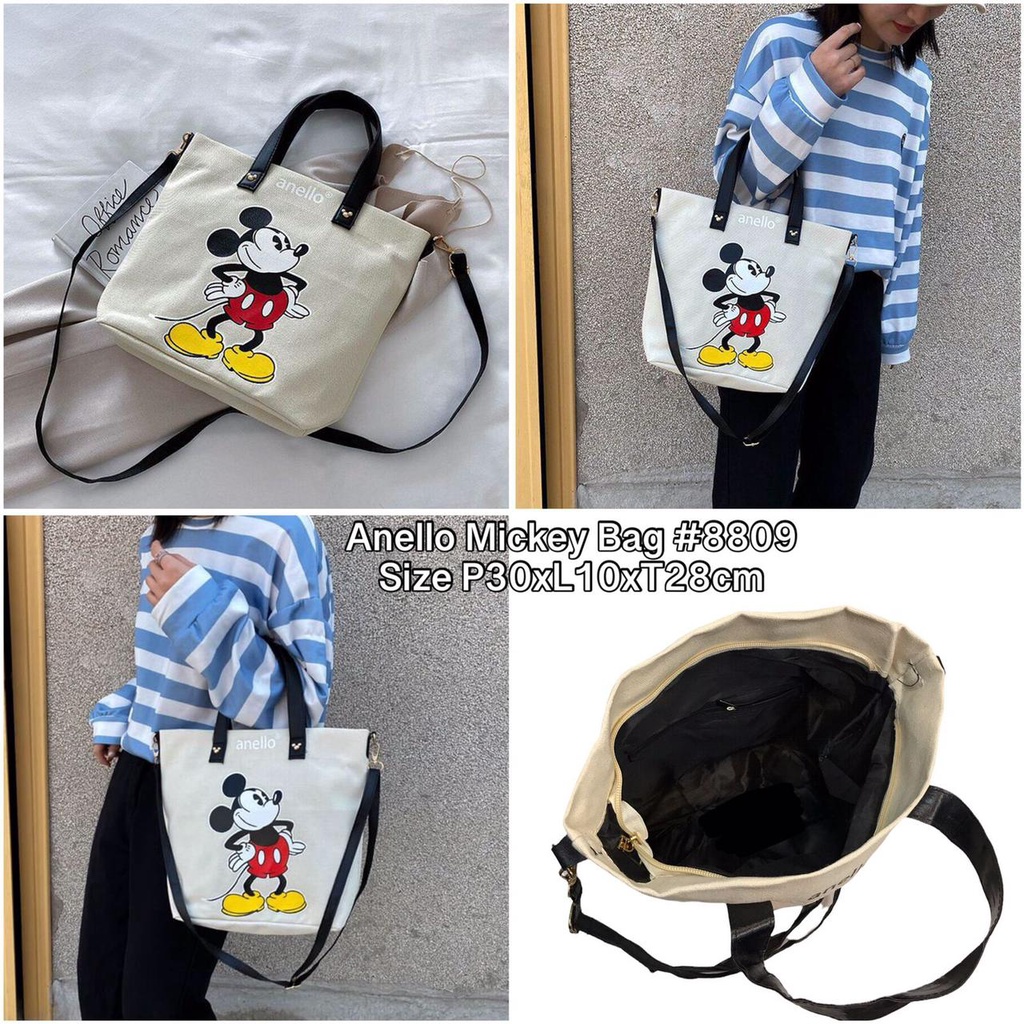 Tas anello mickey multifungsi tas tenteng selempang 8809