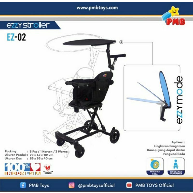 Ezzy Stroller PMB EZ02 / LW112 Kereta Dorong Bayi EZ-02 EZ 02 LW 112