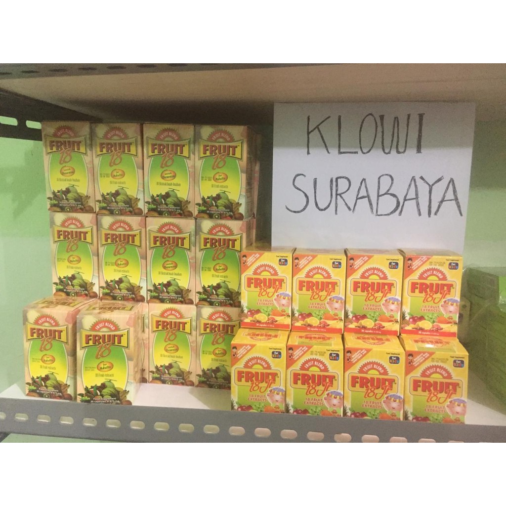 Fruit 18 Jr 30 Kapsul /Suplemen Anak / Vitamin Anak / Daya Tahan Tubuh Anak / Original