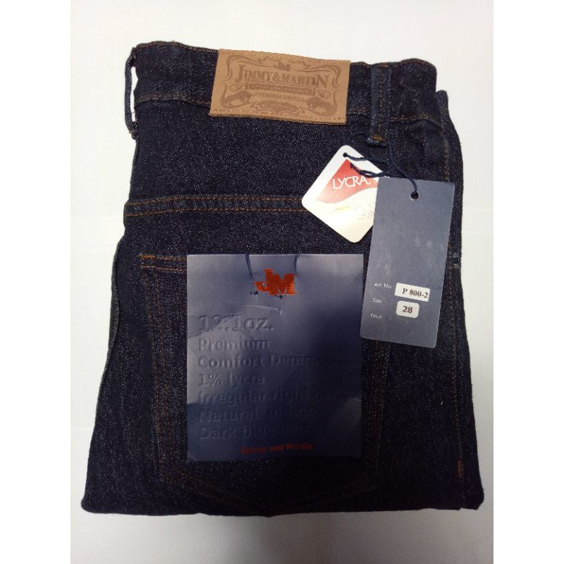 Jimmy Martin P800-2 Premium Slim Fit Jeans Biru Donker - Celana Panjang Pria