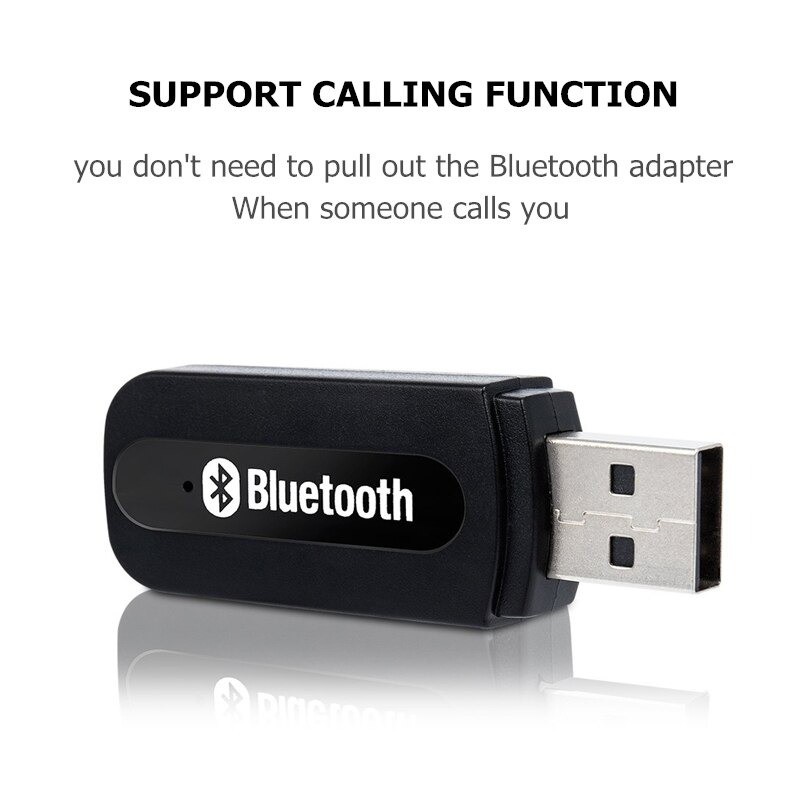 [ BISA COD ] USB Bluetooth Music Audio Receiver Transmitter Mobil Speaker Penyambung Bluetooth