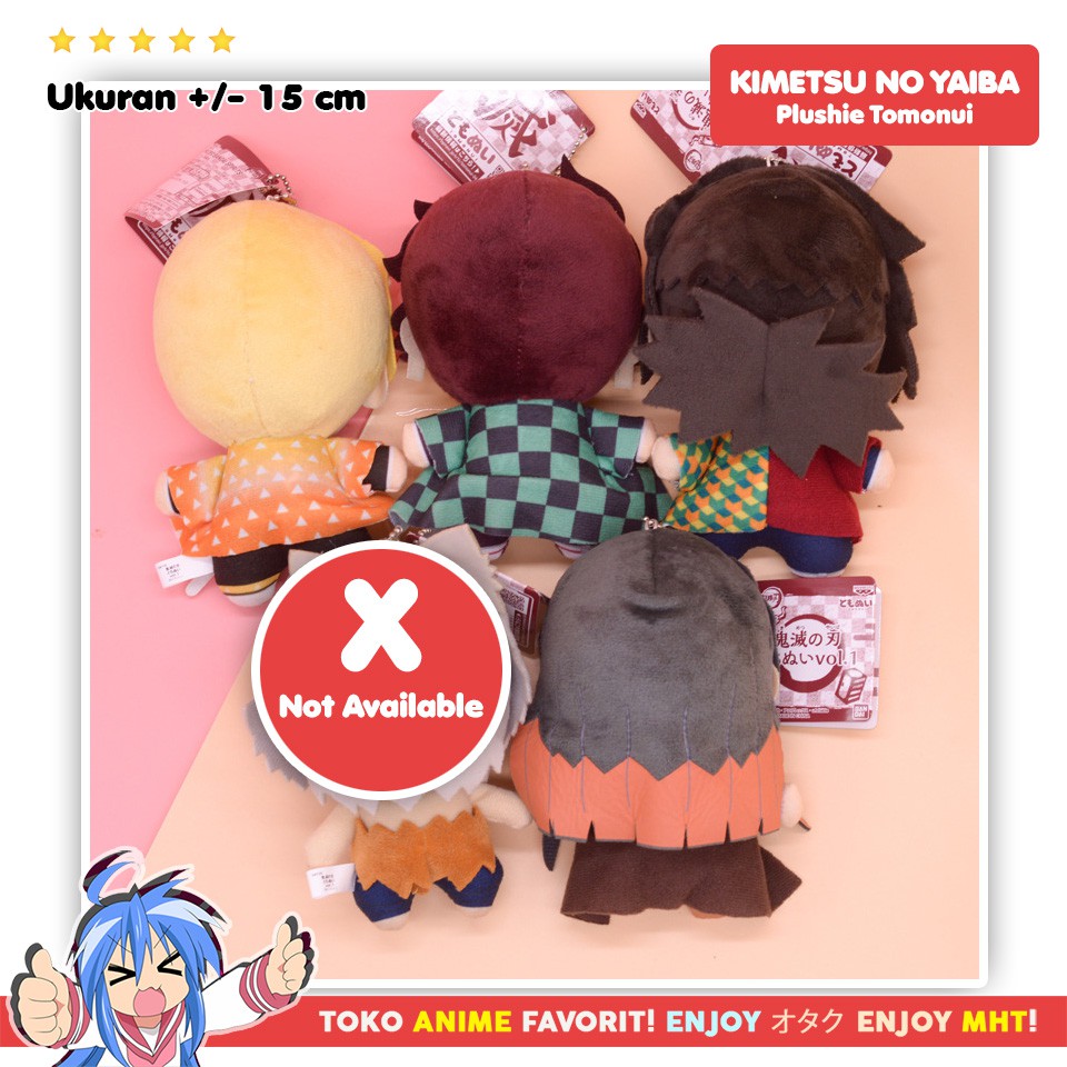 Boneka Anime Kimetsu no Yaiba Demon Slayer Mini Plushie Doll Tanjiro Nezuko Giyu Tomioka Zenitsu