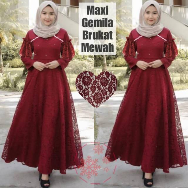 XC - Maxi Gemila / Maxi Wanita / Maxi Brukat / Maxi Kekinian / Best Seller