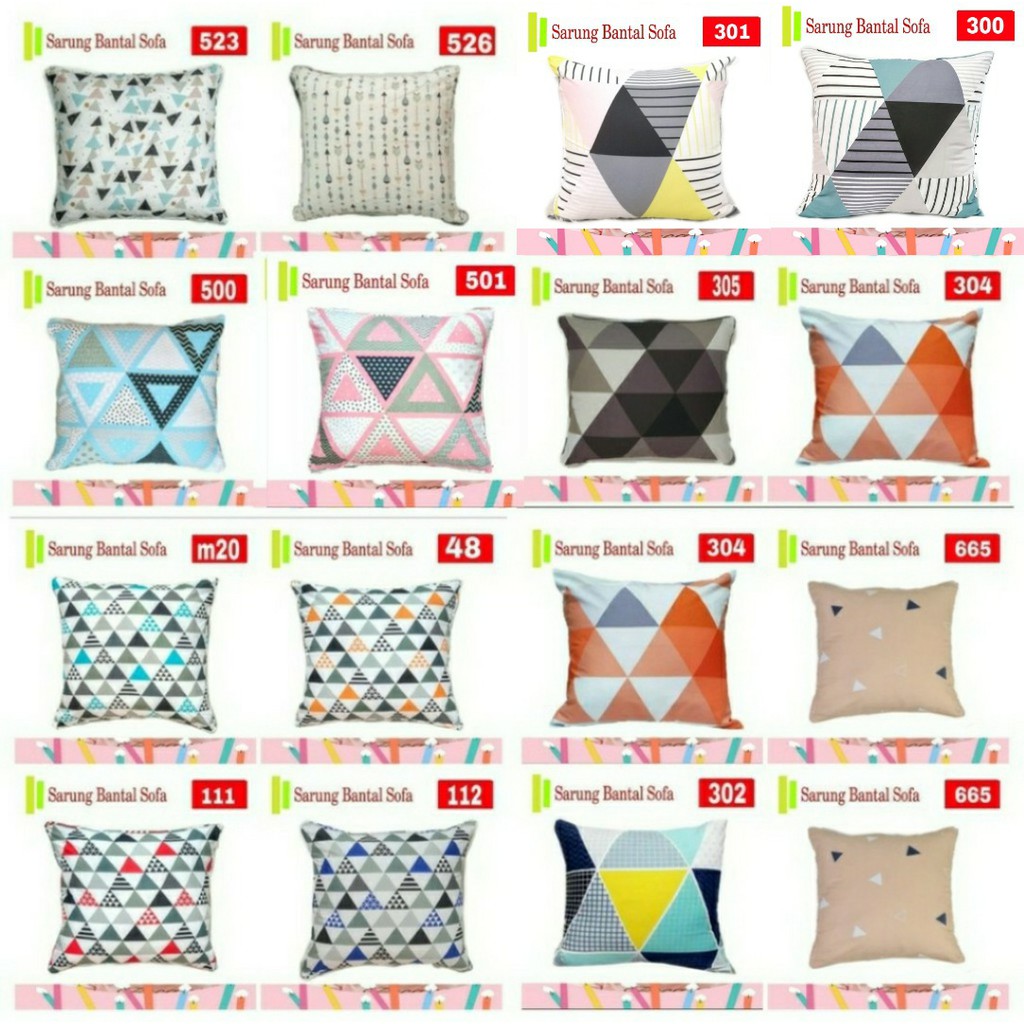 sarung bantal sofa/kursi 70x70 premium (7005)