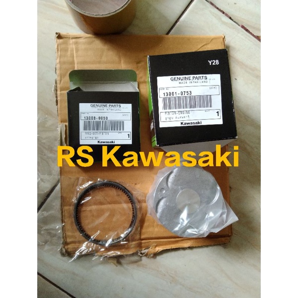 piston seher ninja rr mono z250 sl dan ring piston rr mono z250sl original set
