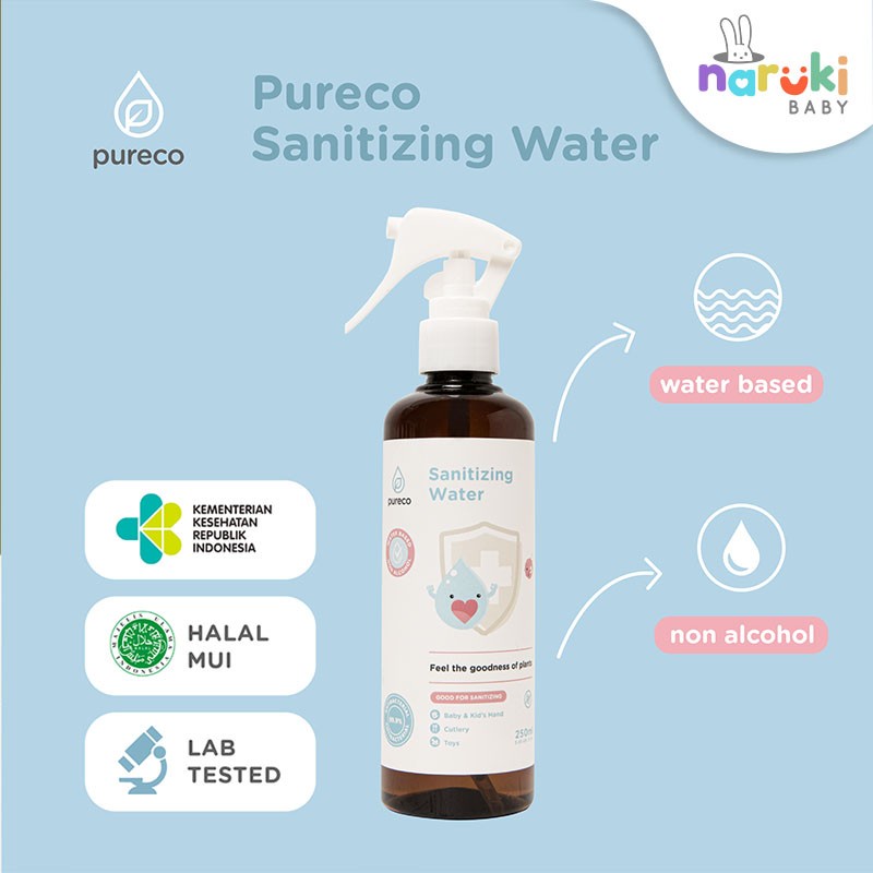 Pureco Sanitizing Water 250ml Home Size Water Sanitizer Non Alkohol