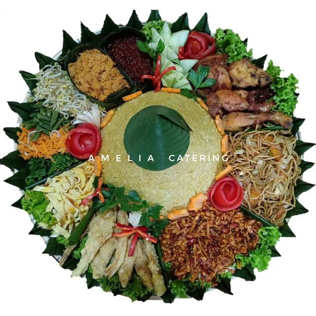 

Nasi tumpeng ukuran sedang