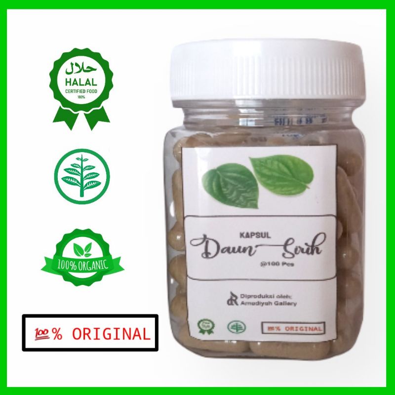 

Kapsul Daun Sirih Isi 100 Pcs
