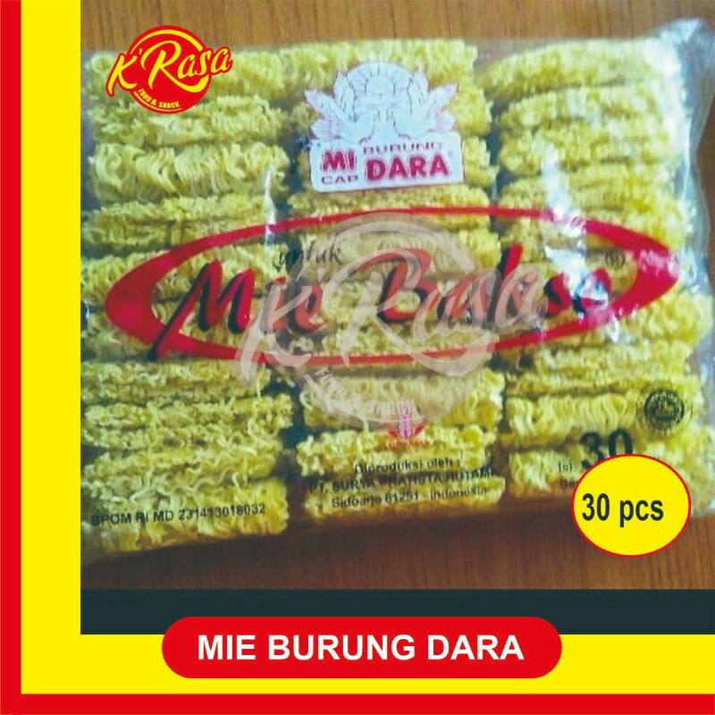 

Mie cap burung dara isi 30 pcs cocok untuk mie baso, mie ayam, baso aci,seblak dll