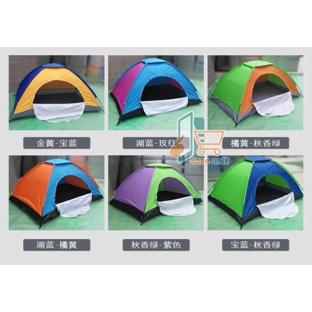 RT106 TENDA CAMPING OUTDOOR INDOOR KAPASITAS 2-3 ORANG UKURAN 2M X 1,5M CS4050