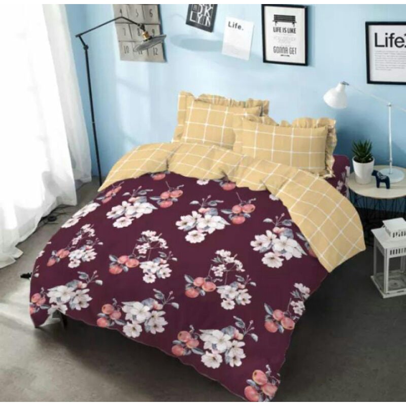 Bed Cover Set Kintakun Motif Joanne 180x200 Cm