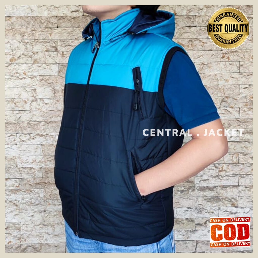 ROMPI PARASUT PRIA HOODIE - VEST HOODIE PREMIUM - CENTRAL JACKET