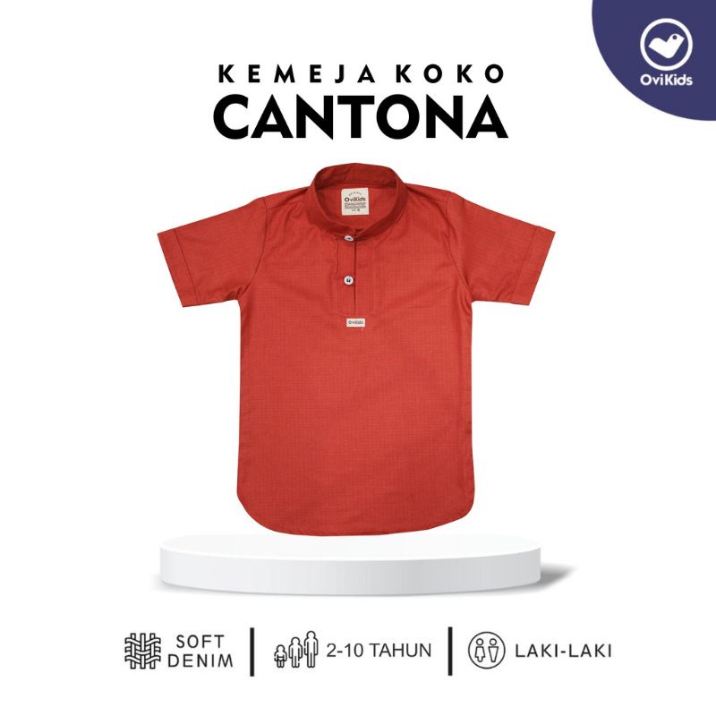 Ovikids - Kemeja Koko Cantona 2-10 tahun